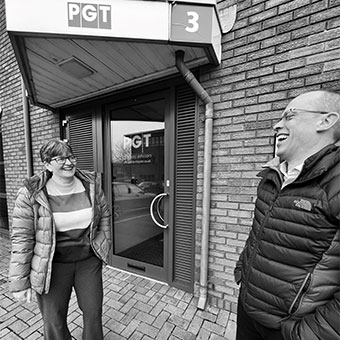 Members of our team Claire and Nick