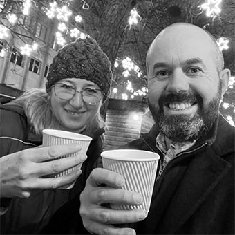 Members of our team Tina nd Matt